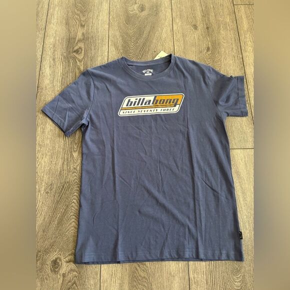 Billabong Blue Graphic T-Shirt - Picture 1 of 3